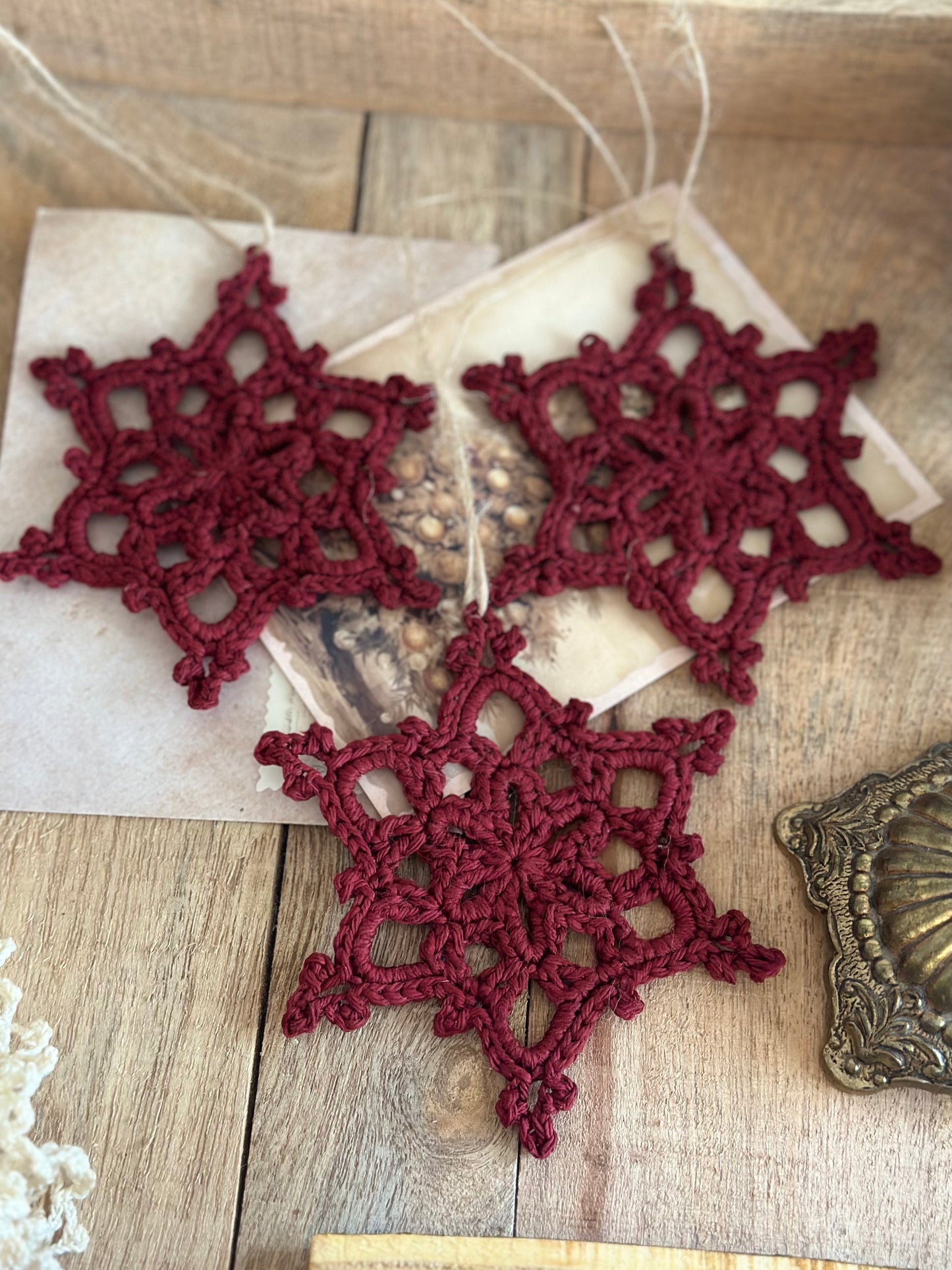 Winter star, set of 3